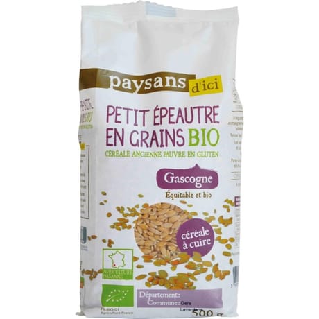 Paysans d'ici petit épautre en grains de gascogne bio 500g
