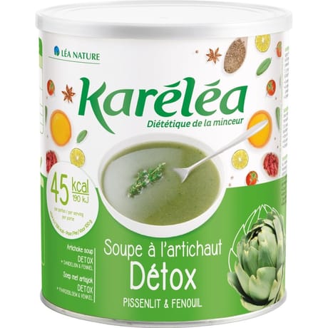 Karéléa soupe détox légumes verts & plantes pot 300g
