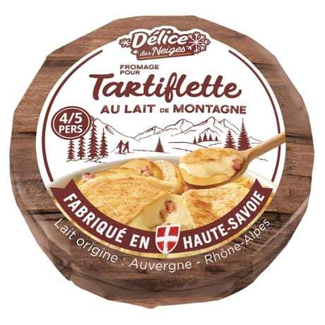 Délice des neiges fromage pour tartiflette au lait de montagne 440g