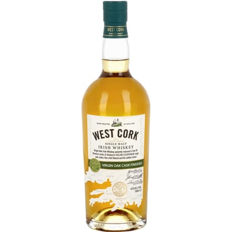 Single malt irish whiskey virgin oak cask finished west cork 43% 70 cl