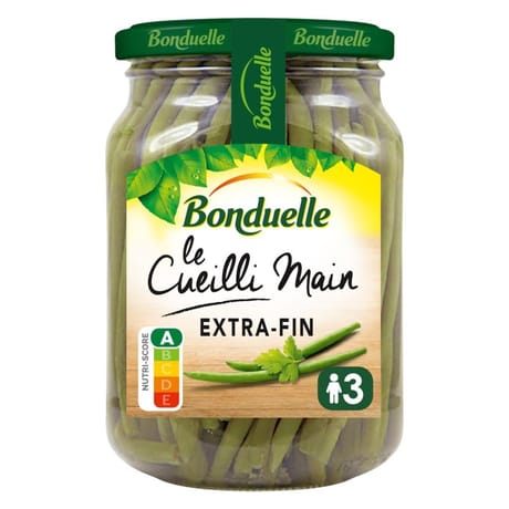 Bonduelle haricots verts extra fins rangés 58cl 280g