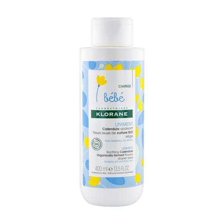 Klorane bébé liniment au calendula apaisant sans parfum change siege 400ml