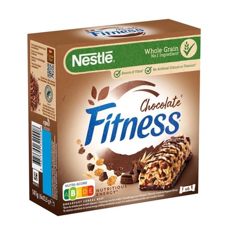 Fitness 6 barres céréales chocolat 141g