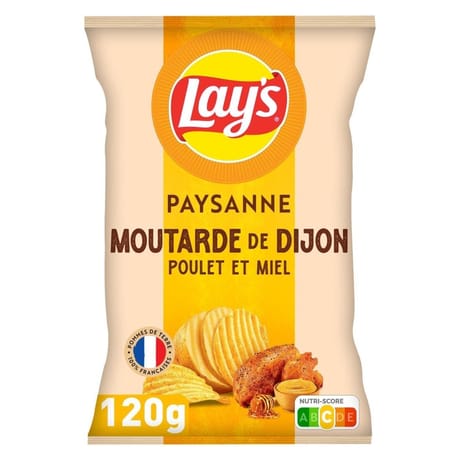 Chips lays paysanne moutarde poulet miel 120g