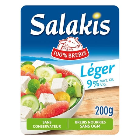 Salakis légèr au lait de brebis pasteurisé 9% mg 200 g
