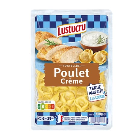 Lustucru tortellini poulet crème 300g