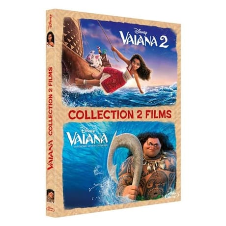 Coffret blu ray vaiana,la legende du bout du monde  + vaiana 2