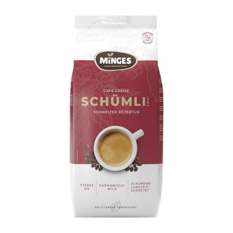 Minges Café Crème Schümli 2 mild grains - 1 kg