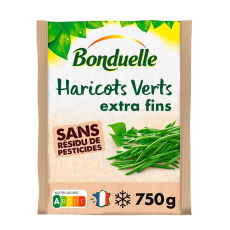 Bonduelle haricots verts extra-fin sans résidu pesticides 750g