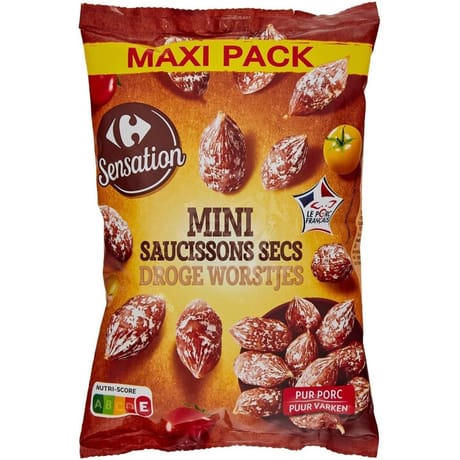 Carrefour sensation mini saucissons secs 200g