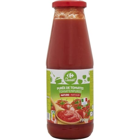 Carrefour classic' purée de tomate 680g