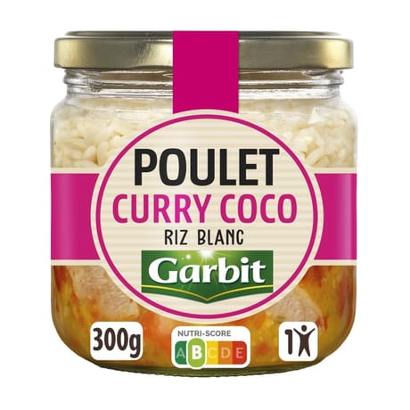 Garbit poulet curry coco 300g