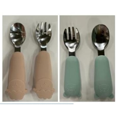 Tex set couvert inox rose clair