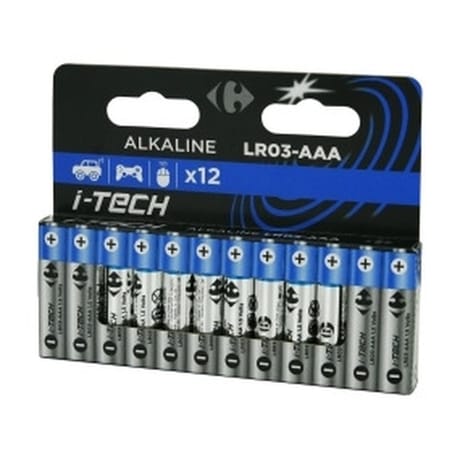 Carrefour 12 piles LR03/AAA i-tech