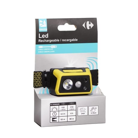 Carrefour torche front rechargeable