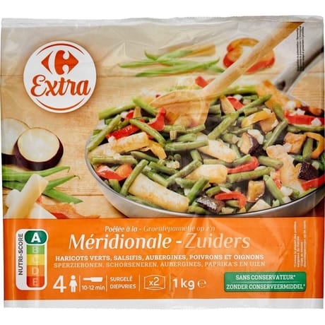 Carrefour extra poêlée à la méridionale 1kg