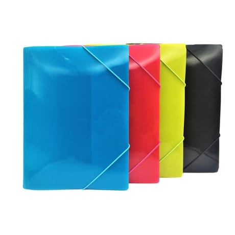 Carrefour chemise à élastiques 3 rabats souple 21x29,7 cm