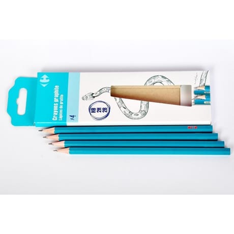 Carrefour 4 pencils mixed fsc wood
