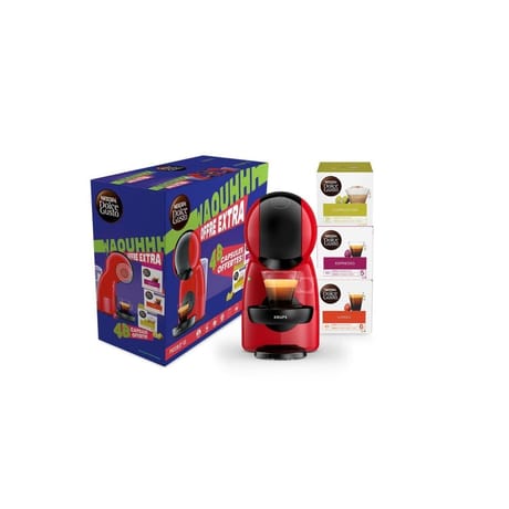 Krups bundle machine à dosette Piccolo XS+ 3 boîtes capsules YY5131FD