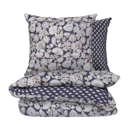 Tex Home Parure housse de couette 140x200cm + 1 taie d'oreiller 63x63cm Mumbai navy