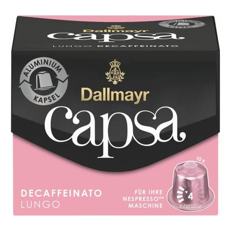 Dallmayr Capsa Lungo Decaffeinato café en capsule X 10 - 56g
