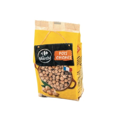 Pois chiche 500g Carrefour le marché