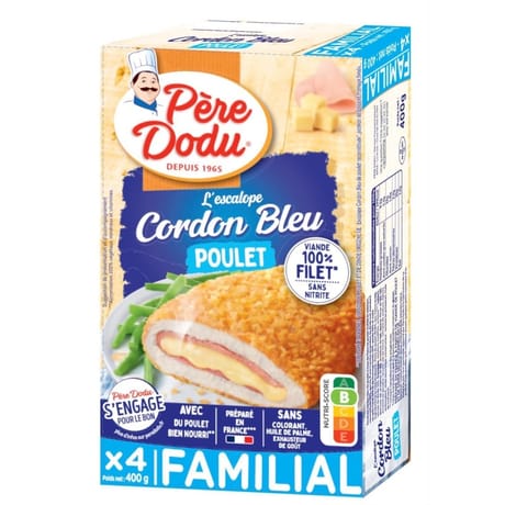 Père Dodu cordon bleu de poulet familial 400g