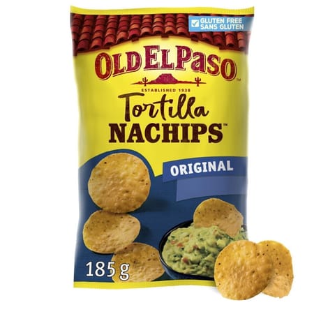 Old el paso chips std crunchy nachips 185g