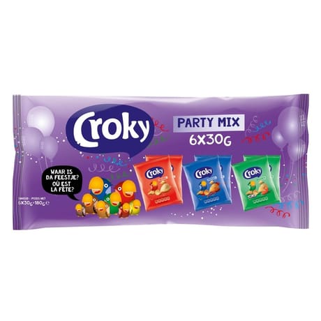 Crocky party mix 6 x 30g