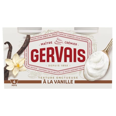 Gervais vanille 4x115g