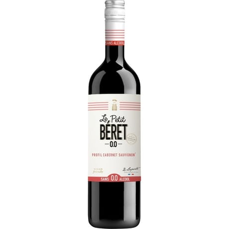 Vin Rouge Sans Alcool Profil Cabernet Sauvignon Le Petit Beret 75 cl