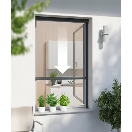 Insect protect enrouleur moustiquaire alu blanc 130 x 160 cm