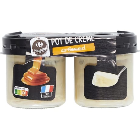 Carrefour original crème caramel 2x120g