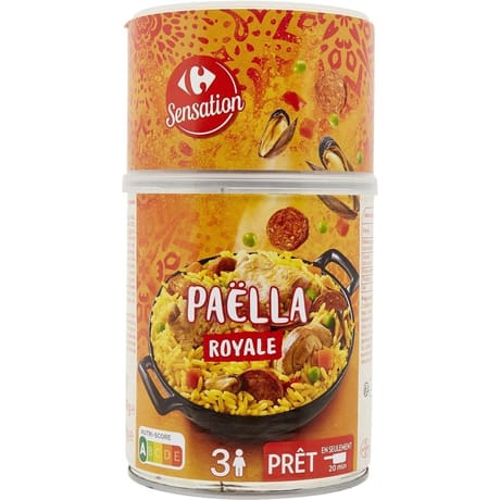 Carrefour sensation plat cuisiné paella royale - 940g