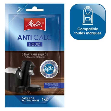 Melitta détartrant capsule unidose liquide 100ml machine espresso