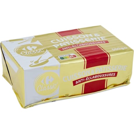 Carrefour Classic' margarine cuisson & pâtisserie 500g