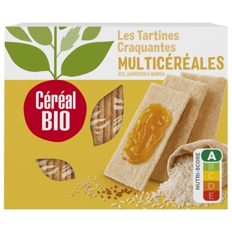 Céréal bio tartines craquantes multicéréales bio 145g