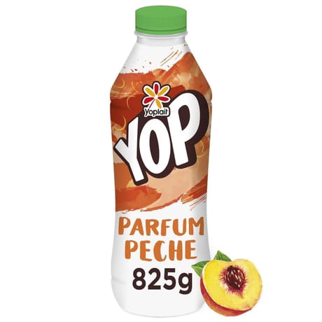 Yop aromatisé pêche 825g