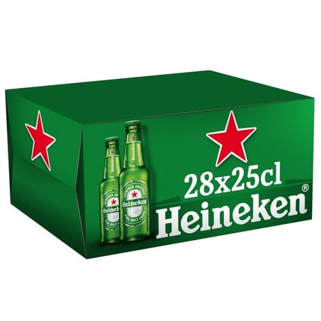 Heineken biere blonde premium carton 28x25cl 5°