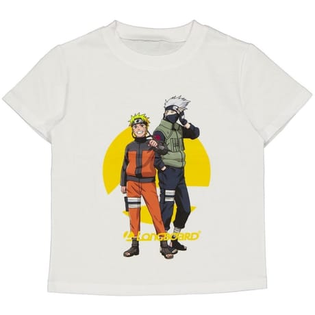 Tee shirt manches courtes licences garçon BLANC NARUTO 12 ANS