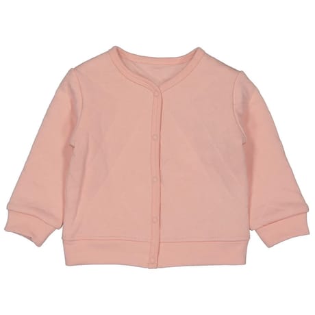 Gilet manches longues fille ROSE PASTEL 3MOIS