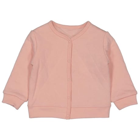 Gilet manches longues fille ROSE PASTEL 24MOIS