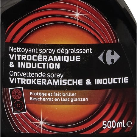 Carrefour expert nettoyant dégraissant vitro & induction 500ml