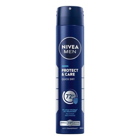 Nivéa déodorant atomiseur homme protect & care 200ml