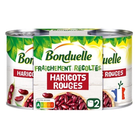Bonduelle haricots rouges fraichement recoltés 250g