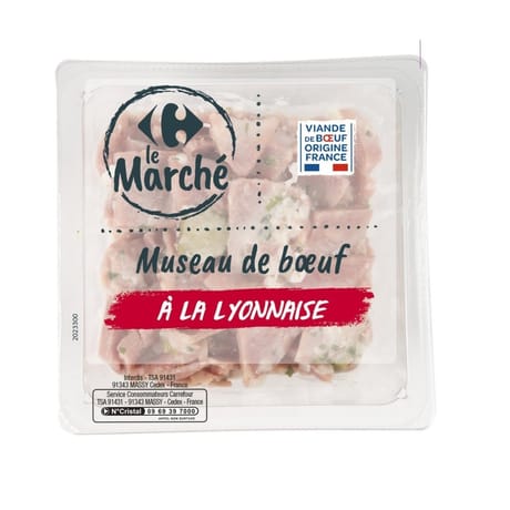 Crf le marché museau de boeuf 300g