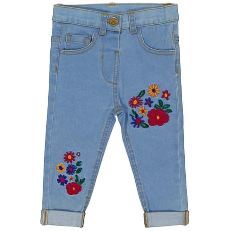 Pantalon denim fille DENIM BLEACH 24MOIS
