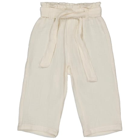Pantalon gaze de coton fille ECRU 12MOIS