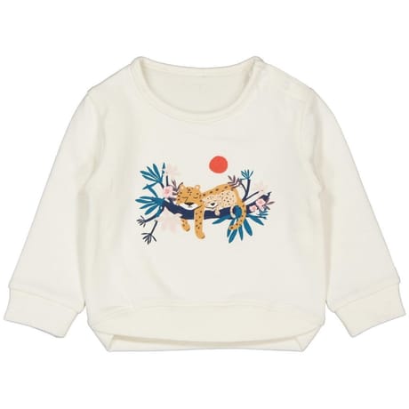 Sweat manches longues fille ECRU 36MOIS