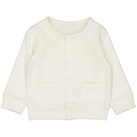 Gilet molleton manches longues fille ECRU 24MOIS